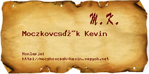 Moczkovcsák Kevin névjegykártya